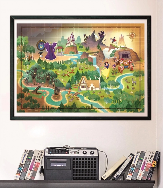 Puzzle Story Maps: Królewna Śnieżka 1000 elementów