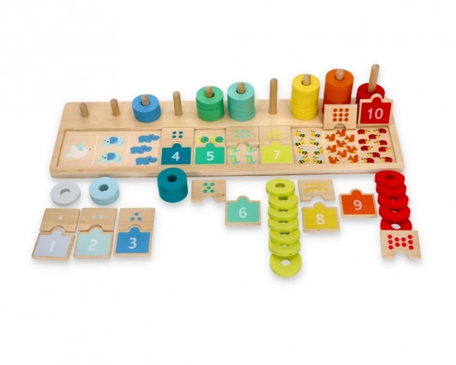 Drewniane puzzle Uczymy się liczyć
