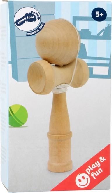 Mała drewniana gra Kendama naturalna
