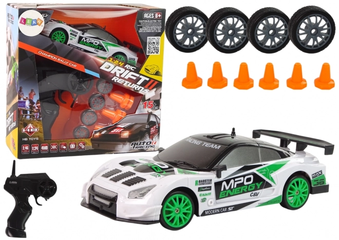 Samochód sportowy Drift Zdalnie sterowane R/C 15 km/h Zmiana kół
