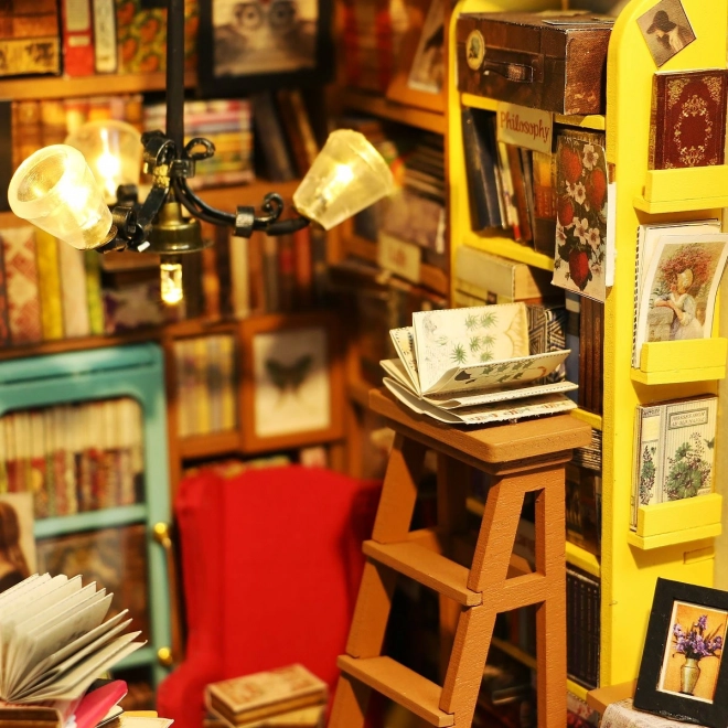 Samova czytelnia - Biblioteczka DIY Miniaturowy domek dla lalek
