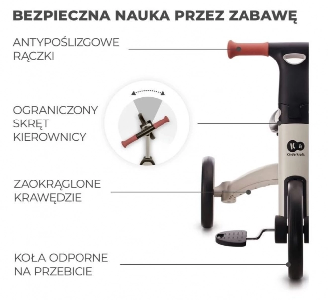 Trójkołowiec 4TRIKE SREBRNY SZARY
