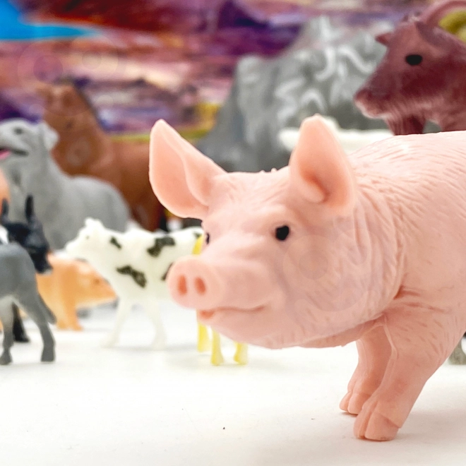 Woopie zestaw figurek zwierzęta farma 34 szt.