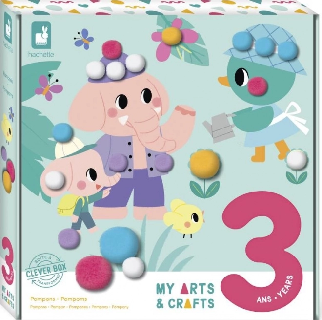 JANOD My Arts & Crafts: Pomponiki zestaw dla dzieci