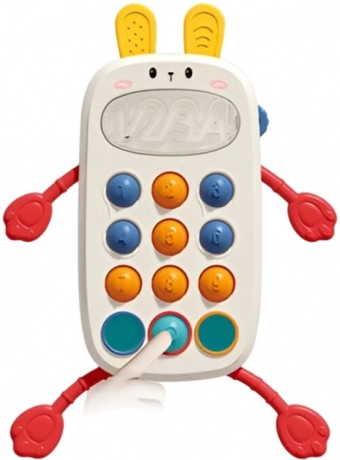 Sensoryczny telefon komórkowy dla dzieci z motywem króliczka