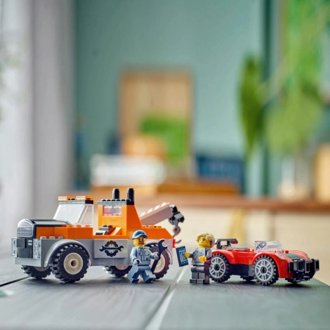 LEGO City 60435 Laweta i naprawa sportowego auta