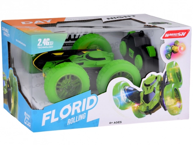 Cudowny samochód Stunt Car z kołami LED