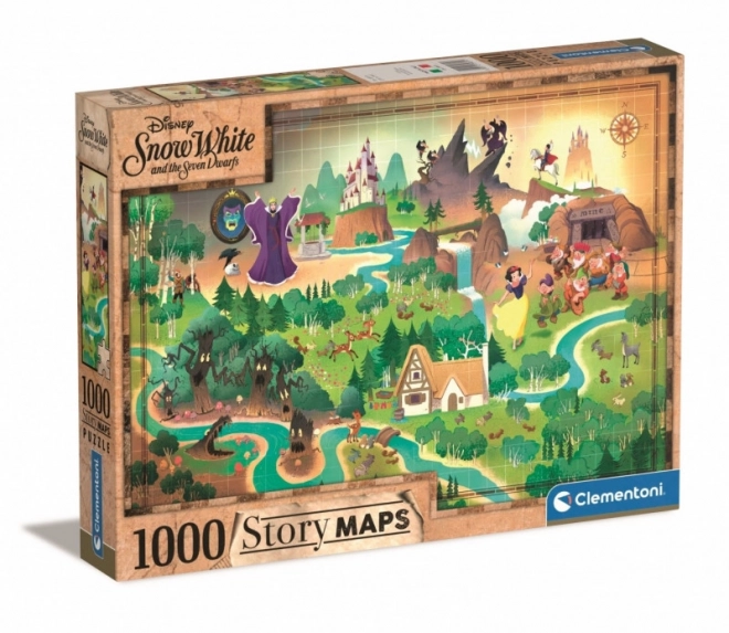 Puzzle 1000 kawałków - Śnieżka Story Maps od Clementoni