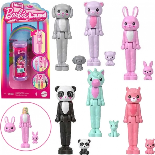 Mini laleczka BARBIE Cutie Reveal w kostiumie – niespodzianka