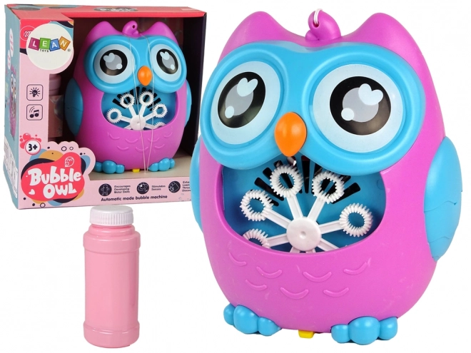 Maszyna do baniek mydlanych Owl Sound Pink