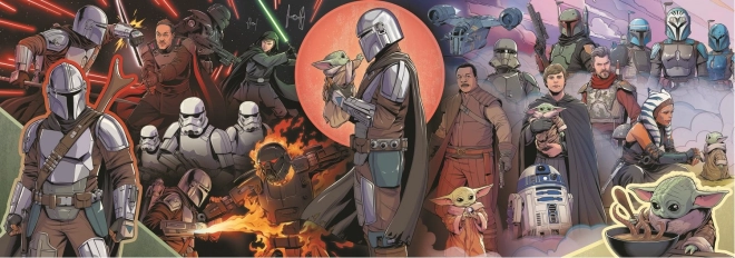 Panoramiczne puzzle The Mandalorian Przygody 1000 elementów