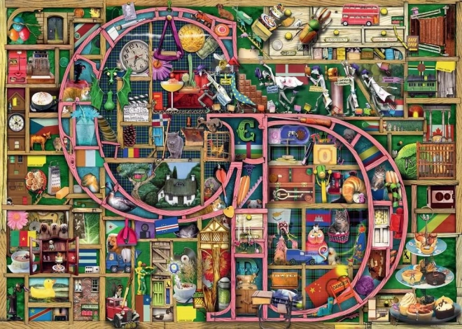 RAVENSBURGER Puzzle Niesamowita alfabet - litery C i D 1000 elementów
