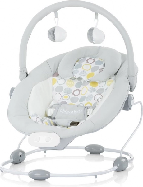 Wibrujące leżaczki dla niemowląt Siesta Grey od Chipolino