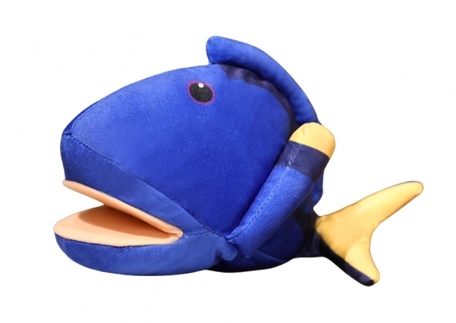 Maskot pluszowy ryba Niebieska pacynka 25 cm
