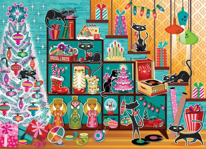 Puzzle Świąteczne Kotki 1000 elementów