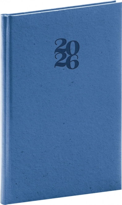 Tygodniowy terminarz Essenza 2026 śliwkowy 15 x 21 cm