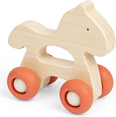 Bigjigs Toys Drewniane zwierzątko na kółkach