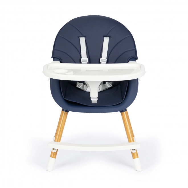 Ecotoys Krzesełko do karmienia 2w1 niebieskie