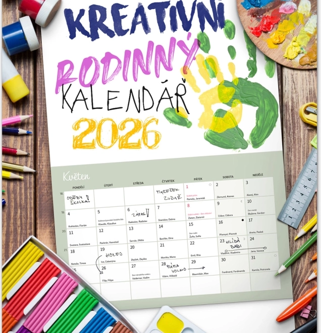 Kreatywny kalendarz rodzinny 2026