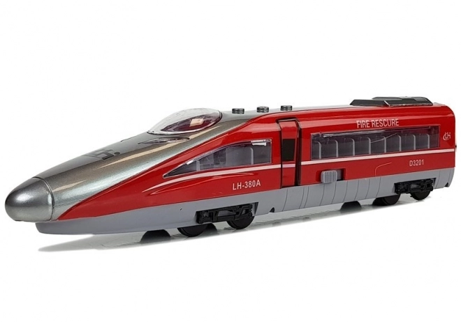 Pociąg Pendolino z naciągiem Czerwony z dźwiękiem i światłami