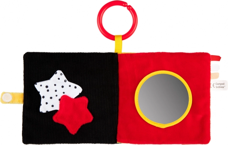 Kontrastowe strony i lusterko dla stymulacji wzroku