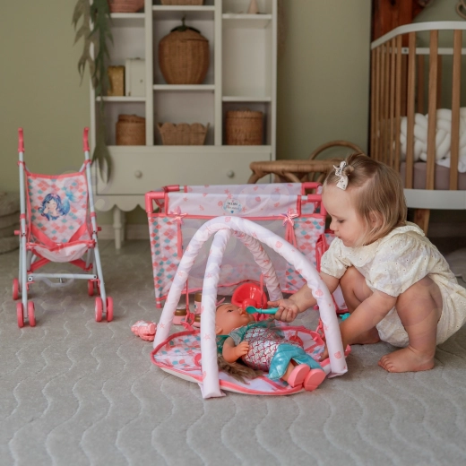 Miękkie tekstylne dodatki i mata do zabawy