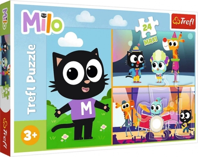 Puzzle 24 MAXI – przygody kotka Milo