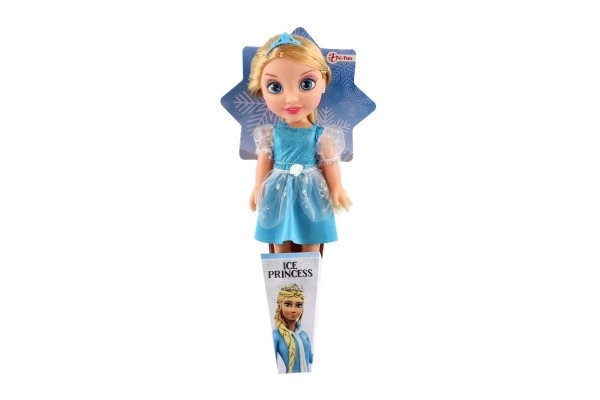 Laleczka księżniczka Królestwo Lodu plastik 31cm w rożku
