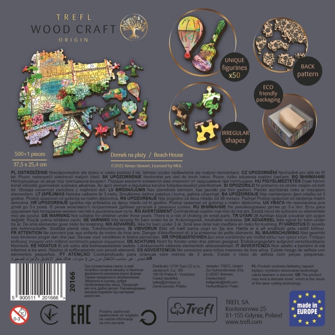 Układanka TREFL Wood Craft Origin Domek na plaży 501 elementów