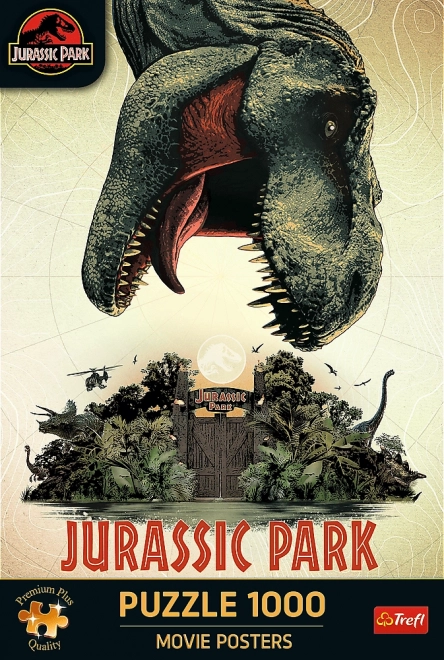 TREFL Puzzle Premium Plus Jurassic Park: Plakat Filmowy 1000 Elementów