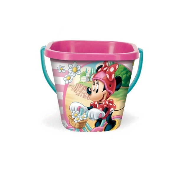 Kwadratowe wiaderko Disney 2L plastik mieszanka rodzajów 19x17cm Wader