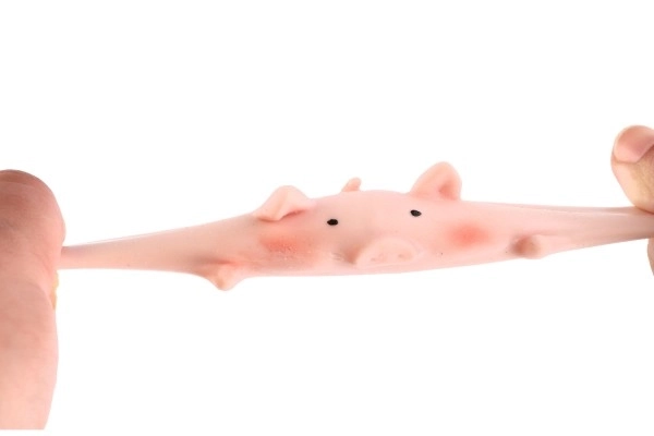 Świnka/prasatko antystresowe do ściskania silikon 6cm 4 rodzaje 24szt w pudełku