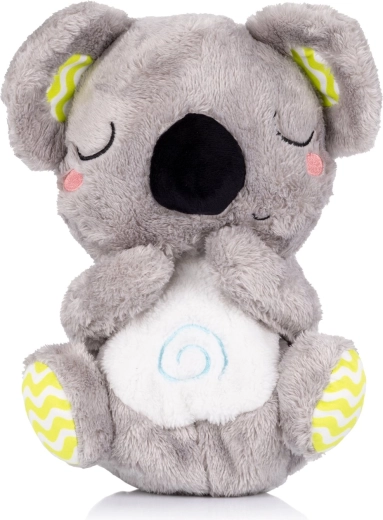 Pluszowa oddychająca zabawka z muzyką CHIPOLINO koala zielona/szara
