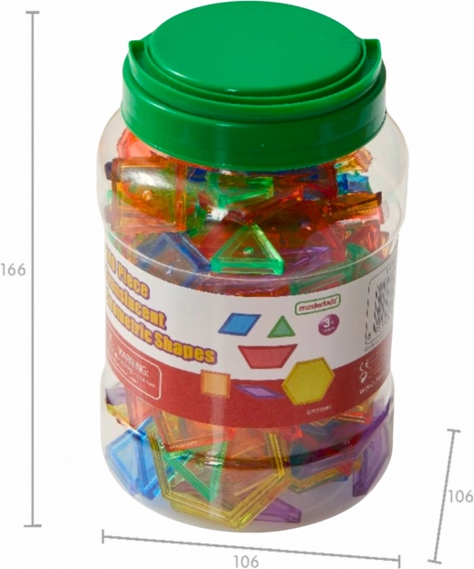 Kolorowy kwadratowy panel LED MASTERKIDZ z mozaiką Montessori 140 szt.