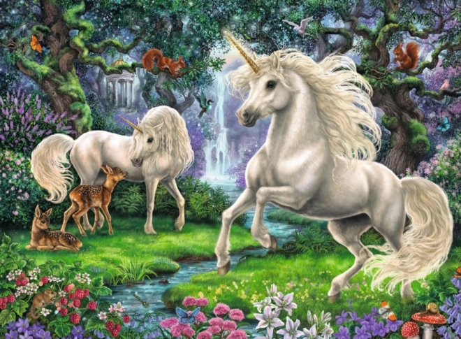 Ravensburger puzzle dla dzieci Tajemnicze jednorożce 200 elementów