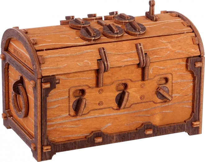 Escape Room Truhla z Skarbem drewniane 3D puzzle
