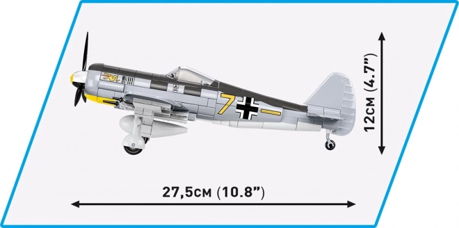 Zestaw klocków Historyczna Kolekcja WWII Focke-Wulf FW 190 A-3 382 klocków
