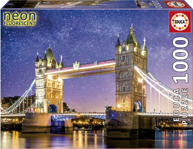 Świecące puzzle Tower Bridge w Londynie 1000 elementów
