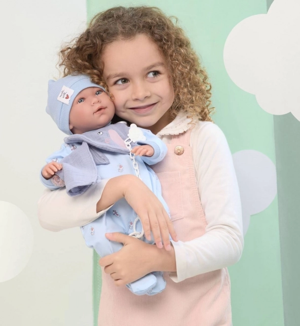 Ubranko dla lalki niemowlaka New Born rozmiar 40–42 cm z akcesoriami