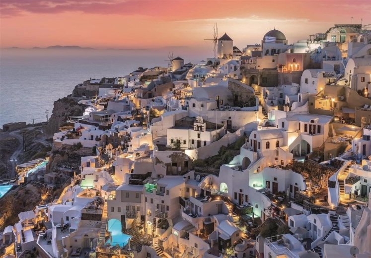 Puzzle Odcienie Santorini 1000 elementów