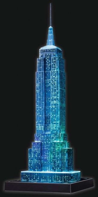 RAVENSBURGER Świecąca 3D układanka Edycja Nocna Empire State Building 216 elementów