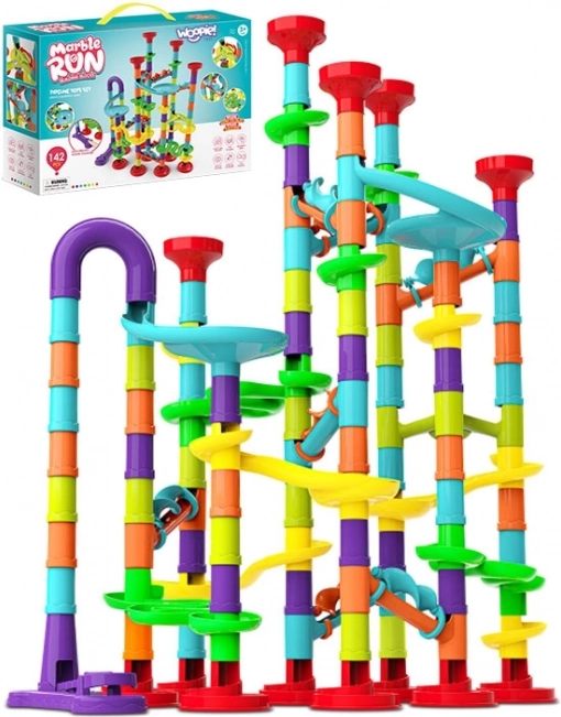 WOOPIE spiralny kulodrom – tor kulkowy, 142 elementy