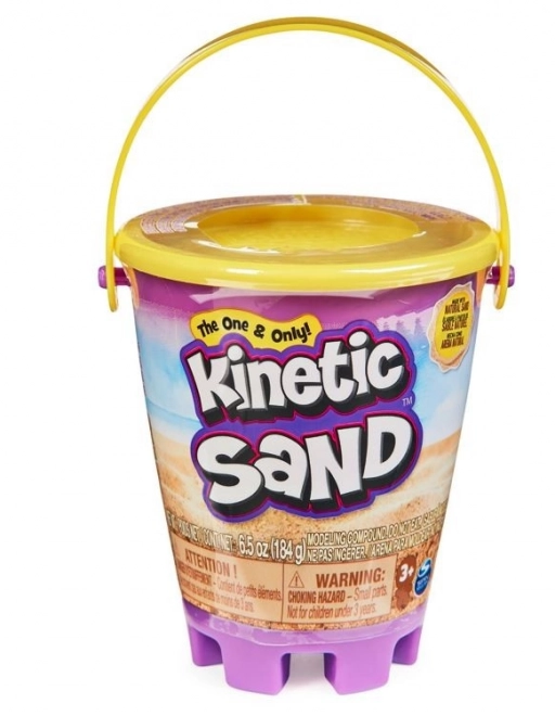 Kineticzny piasek małe wiaderko z płynnym piaskiem
