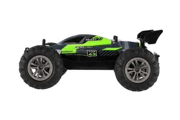Auto RC Buggy szybkościowe 2,4GHz plastikowe 25cm na baterie w pudełku 31x14x18cm – Zielone