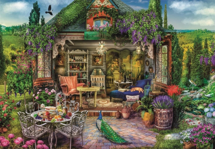 Puzzle Schronienie wśród winnic 1000 elementów