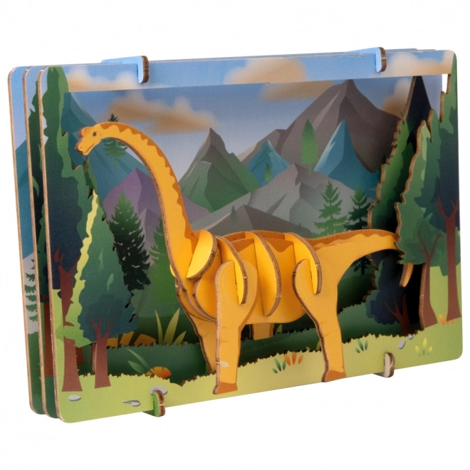 EscapeWelt 3D drewniane puzzle Brontosaurus
