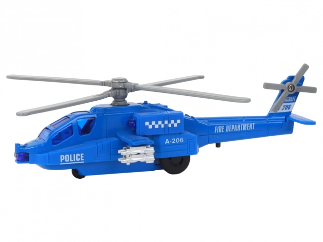 Helikopter ratunkowy z aluminium zasilany mixem dźwięków i świateł