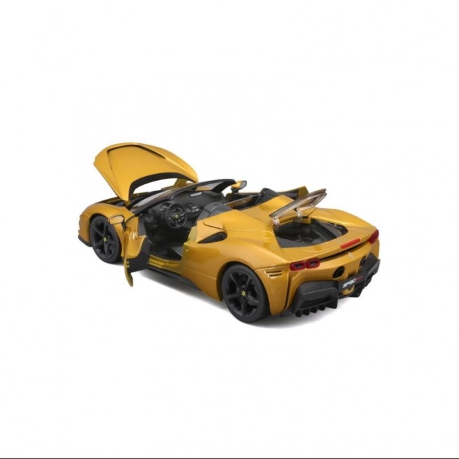 Bburago Ferrari SF90 Spider w skali 1:18 - żółty