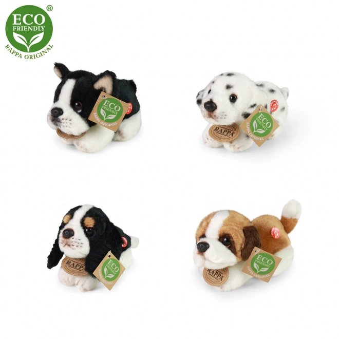 Pluszowy pies leżący z dźwiękiem 15 cm ECO-FRIENDLY