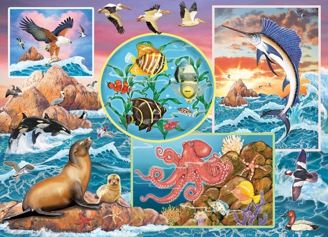 COBBLE HILL Rodzinne puzzle Magia oceanu 350 elementów